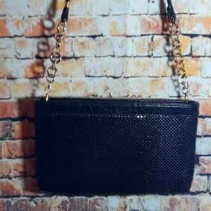 Whiting and Davis Black Mesh Purse